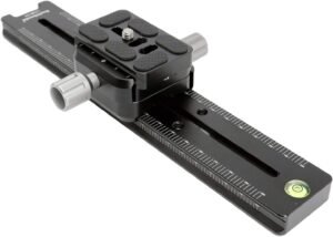 Nodal Slide Rail 240mm – Camera Beugel met Quick Release Klem – Arca Swiss Compatibel voor Panorama en Macrofotografie – 90° Roteerbaar