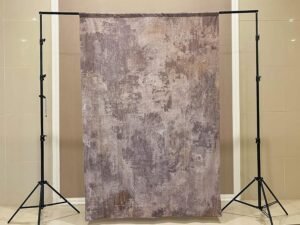 Fotografie Achtergrond – Grijs Bruin Betonlook Achtergronddoek – Vintage Fotostudio Backdrop voor Portret, Video en Babyfotografie – 1,5 x 2,2 m