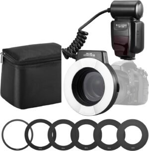 Dimbare ringflits selfie ringlamp voor fotografie, video, vlogs, make-up en live streams met smartphone en camera