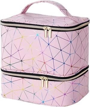 Grote cosmetica tas met make-up organizer en nagellak opbergruimte voor schoonheidsproducten