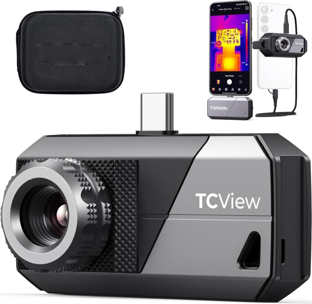 Thermische beeldcamera Android met 256 x 192 IR resolutie en verstelbare 9 mm lens voor warmtebeeldobservatie