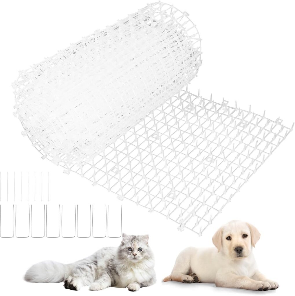 Spijkermat set 30x200 cm met spikes voor katten en honden afweer in tuin en buitengebruik