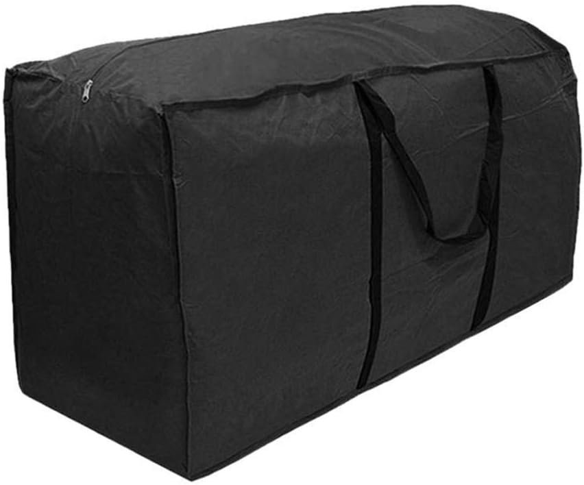 Waterdichte opbergtas tuinmeubelen zwart 173x76x51 cm beschermhoes kussens buiten