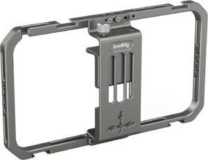 Telefoon Cage Universeel – Smartphone Behuizing voor Vloggen en Live Streaming – Aluminium Camera Rig voor Mobiele Filmmaking – Geschikt voor Smartphones 62-86 mm