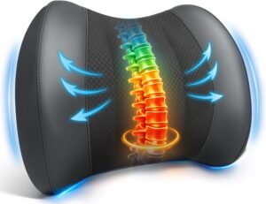 Ergonomisch Zitkussen met Geheugenfoam – Coccyx Ondersteuning – Dikke Zitpad voor Bureaustoel, Autostoel en Rolstoel – Grijs