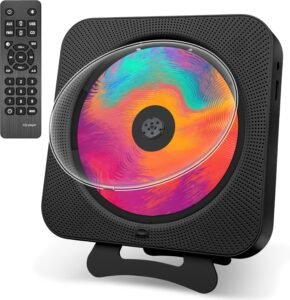 Boombox CD Speler met Bluetooth – Draagbare Muziekspeler met FM Radio en USB MP3 – LED Scherm en Afstandsbediening – Zwart