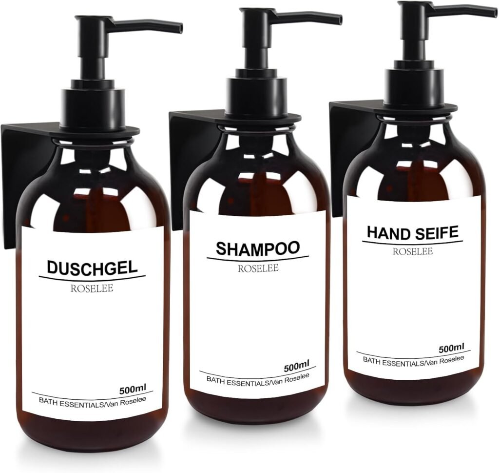 RVS zeepdispenser set met wandmontage 500ml voor keuken en badkamer