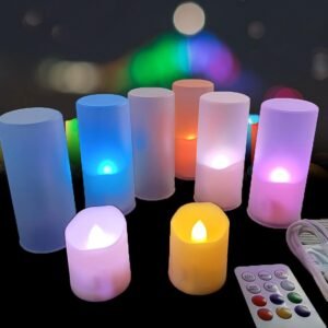 Oplaadbare LED Theelichtjes 6 Stuks - Vlamloze Kaarsen met Afstandsbediening en Timer - Flikkerend Licht - Voor Decoratie en Feestjes