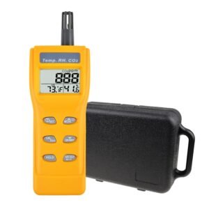 Luchtkwaliteitsmeter CO2 – Binnenklimaat Monitor met Temperatuur- en Vochtigheidsmeter – Air Quality Tester voor Binnenruimtes