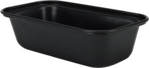 Mini Broodbakvormen Set van 6 – Kleine Broodvormen voor Oven – Antiaanbak Bakvormen – 15,5 x 8,5 cm – Zwart