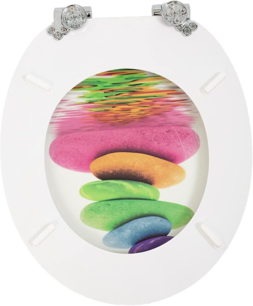 Houten toiletbril met softclose en quick release systeem