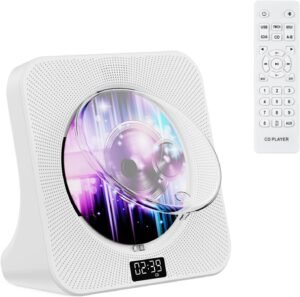 Desktop CD-speler met Bluetooth en speakers, FM-radio, USB en AUX-interface