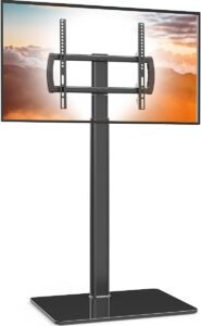 TV Standaard op Voet – 80° Draaibaar en In Hoogte Verstelbaar – TV Voet voor LCD, LED en OLED – 27-55 Inch, VESA 400×400 mm