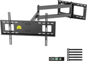 TV-muurbeugel met extra lange arm 109 cm, draaibaar en kantelbaar, voor 32-80 inch tv's