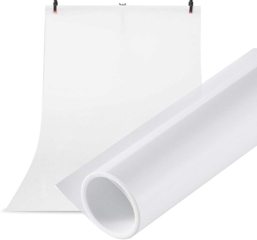 Witte PVC fotografie achtergrond 100x200 cm voor fotostudio en productfotografie