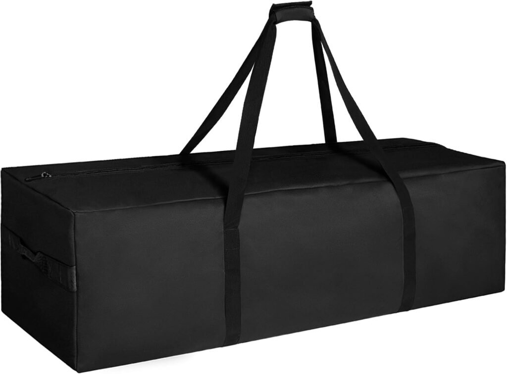Grote zwarte reistas 152 × 43 × 51 cm – opvouwbare sporttas voor bagage, waterafstotend en lichtgewicht