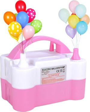 Elektrische ballonnenpomp 600W met 2 spuitmonden voor ballonnen