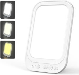 Daglichtlamp 10.000 Lux - Lichttherapielamp met 4 Timers en 5 Helderheidsniveaus - Vouwbare Stand - Voor Thuis en Kantoor