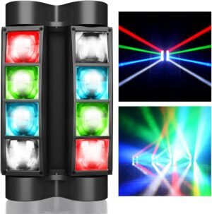 Moving Head LED Stage Light RGBW 8x3W met DMX512 en stemactivatie