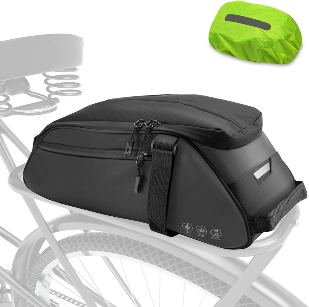 Fietstas voor Bagagedrager 8 Liter - Waterdichte Bagagedragertas - Reflecterend en Multifunctioneel - Met Regenhoes