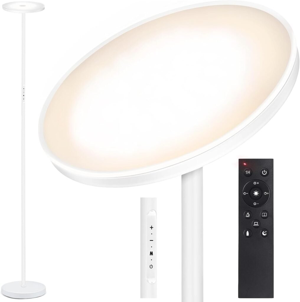 Dimbare LED plafondspot 34W met dubbele zijverlichting, afstandsbediening en 4 kleurtemperaturen