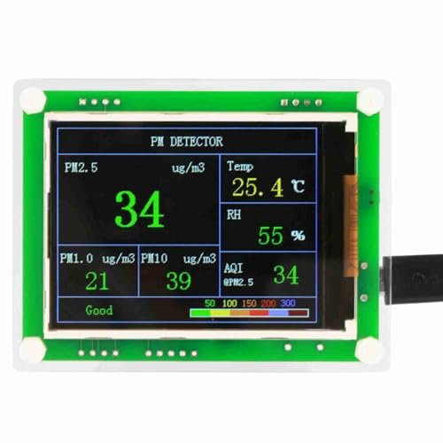 Luchtkwaliteitsmeter met PM2.5- en formaldehydemeting voor binnen- en buitenlucht