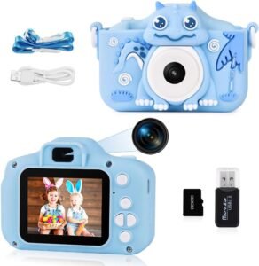 Digitale Kinder Camera 2 MP – Selfie Camera met 1080P HD Video – Inclusief 32 GB SD Kaart en IPS LCD Display – Fotocamera voor Kinderen