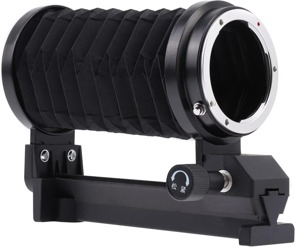 Macro balg uitbreidingsapparaat met inklapbare lens en enkele rail slider voor Sony E-Mount camera's