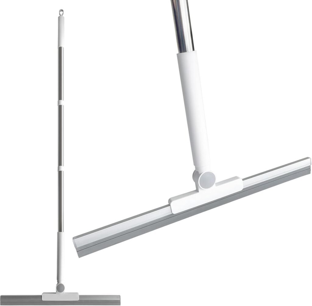 Douchewisser 133 cm - Vloertrekker voor badkamer, ramen en spiegels - Rubberen lip - Water-, zeep- en dierenhaarverwijderaar