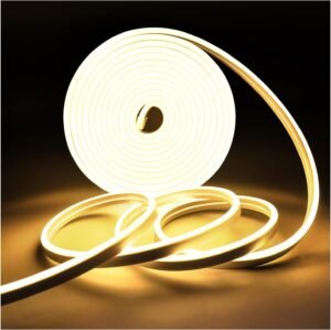 Neon LED strip warm wit 3000K 12V 5 meter flexibele LED tape 600 LEDs