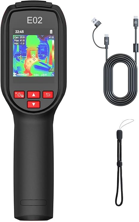 Thermische camera 240 x 240 met laserpointer en meetbereik van -20 tot 400°C