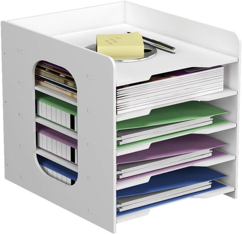 A4 documentenhouder met 5 opbergvakken van PVC