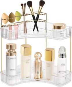 Make-up Organizer 3 Niveaus – Transparante Cosmetica Organizer – Verstelbaar en Multifunctioneel – Voor Slaapkamer en Toilettafel