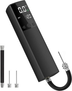 Slimme elektrische ballenpomp met digitale drukmeter en LCD-scherm voor voetbal, basketbal, volleybal en rugby