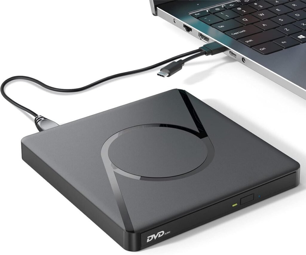 Externe CD DVD speler en brander USB 3.0 Type-C voor laptop en desktop