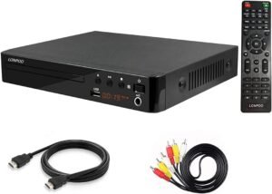 DVD Speler voor TV – Regiovrij met HDMI en 1080p Upscaling – DVD- en CD-speler met USB 2.0 – PAL/NTSC, Regiocode 0