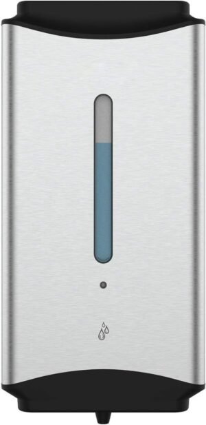 Automatische zeepdispenser wandmontage 1100 ml RVS met sensor, contactloos voor keuken en badkamer