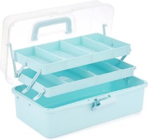 Opbergbox 3 Lagen – Stapelbare Opbergdoos met 7 Vakken – Multifunctionele Organizer voor Knutselspullen, Speelgoed en Naaibenodigdheden