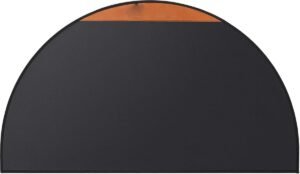 Vuurvaste Haardmat 68 x 122 cm – Vlamwerende Haardonderlegger voor Open Haard en Chiminea – Zwart – Houten Vezel