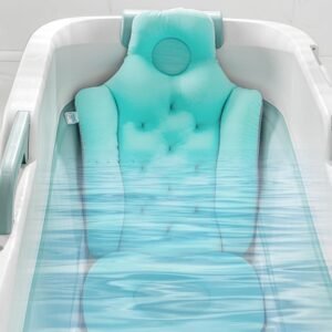Badkussen met Neksteun – Ergonomisch Bad Hoofdkussen – Waterdicht en Antislip – Comfortabel Badaccessoire voor Ontspanning