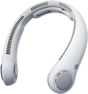 Draagbare nekventilator met 5 snelheden en 3900mAh oplaadbare batterij