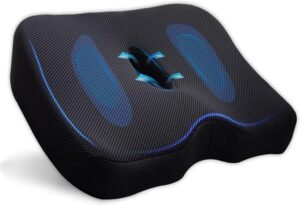Ergonomisch Zitkussen – Memory Foam Coccyx Kussen – Ademend Zitkussen voor Kantoor, Auto, Gamingstoel en Rolstoel – Comfort en Ondersteuning