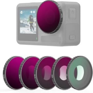 Lens Filter Set – ND Filters en CPL Filter voor Fotografie – ND8, ND16, ND32 en ND64 – Set van 5 Filters