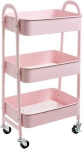 Opbergwagen Marineblauw – Verrijdbare Rolwagen en Organizer – Multifunctionele Opbergtrolley – Voor Keuken, Badkamer en Kantoor
