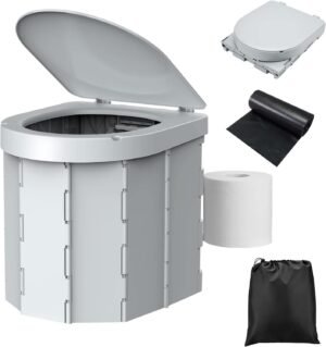 Draagbaar chemisch toilet voor kamperen en reizen