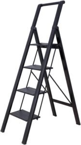 Huishoudladder Lichtgewicht – Compacte Trapladder – Stevige Opstap voor Klusjes – Draagbare Ladder met Antislip Treden