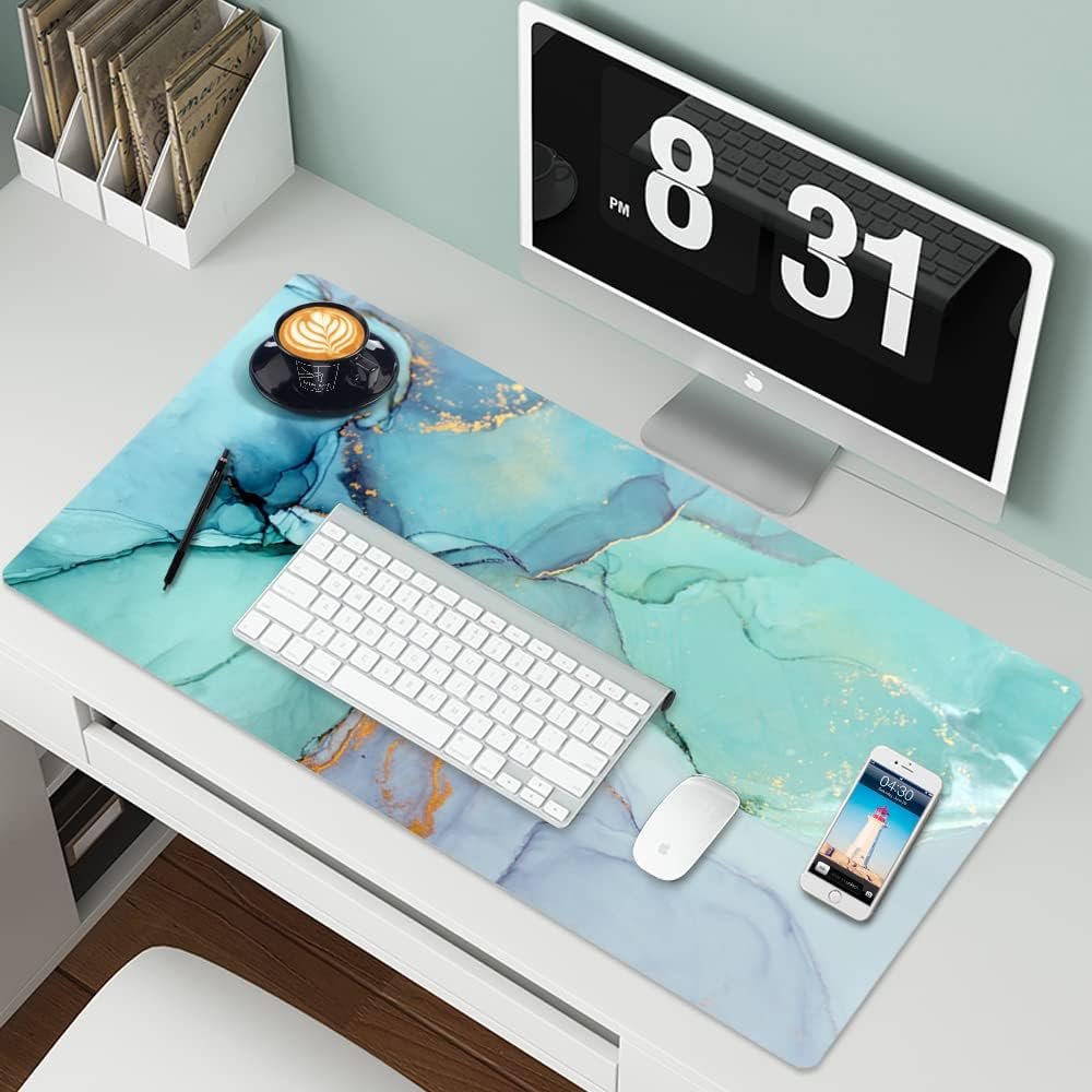 Dubbelzijdige bureau-onderlegger 90x40 cm waterdicht en antislip