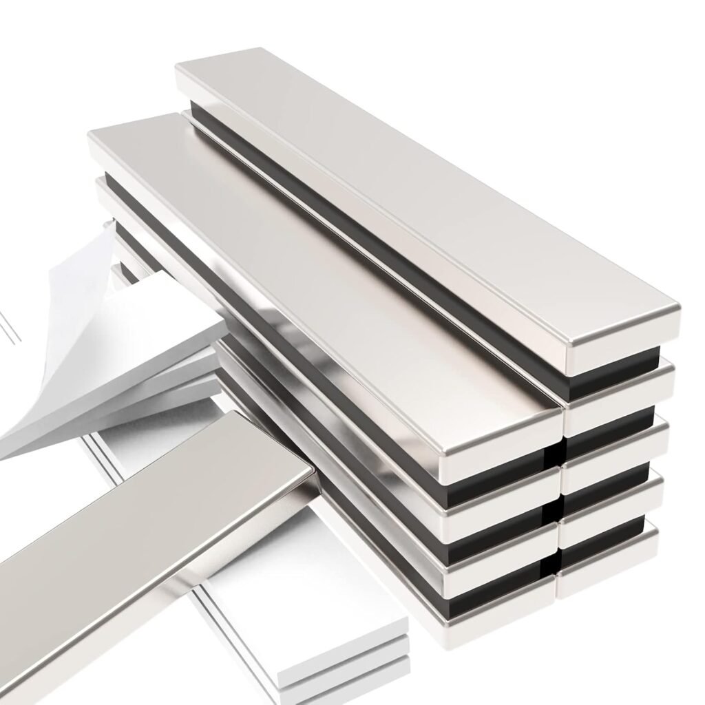 Zelfklevend rechthoekig magneetbord met sterke kleefmagneten