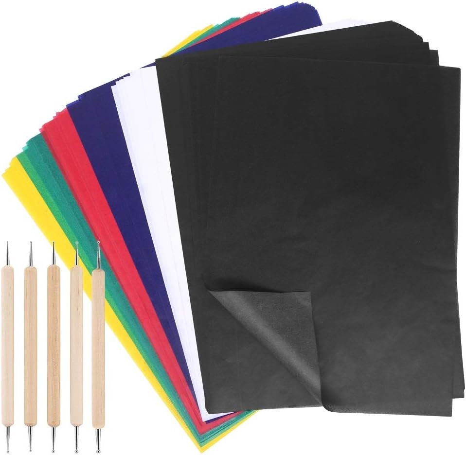 Overtekentransferpapier en embossing accessoires voor gedetailleerd knutselen