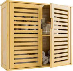 Medicijnkastje met Rolluikdeuren – Medicijnen Organizer voor Badkamer en Gang – Ruimtebesparend – Modern Design en Eenvoudige Montage